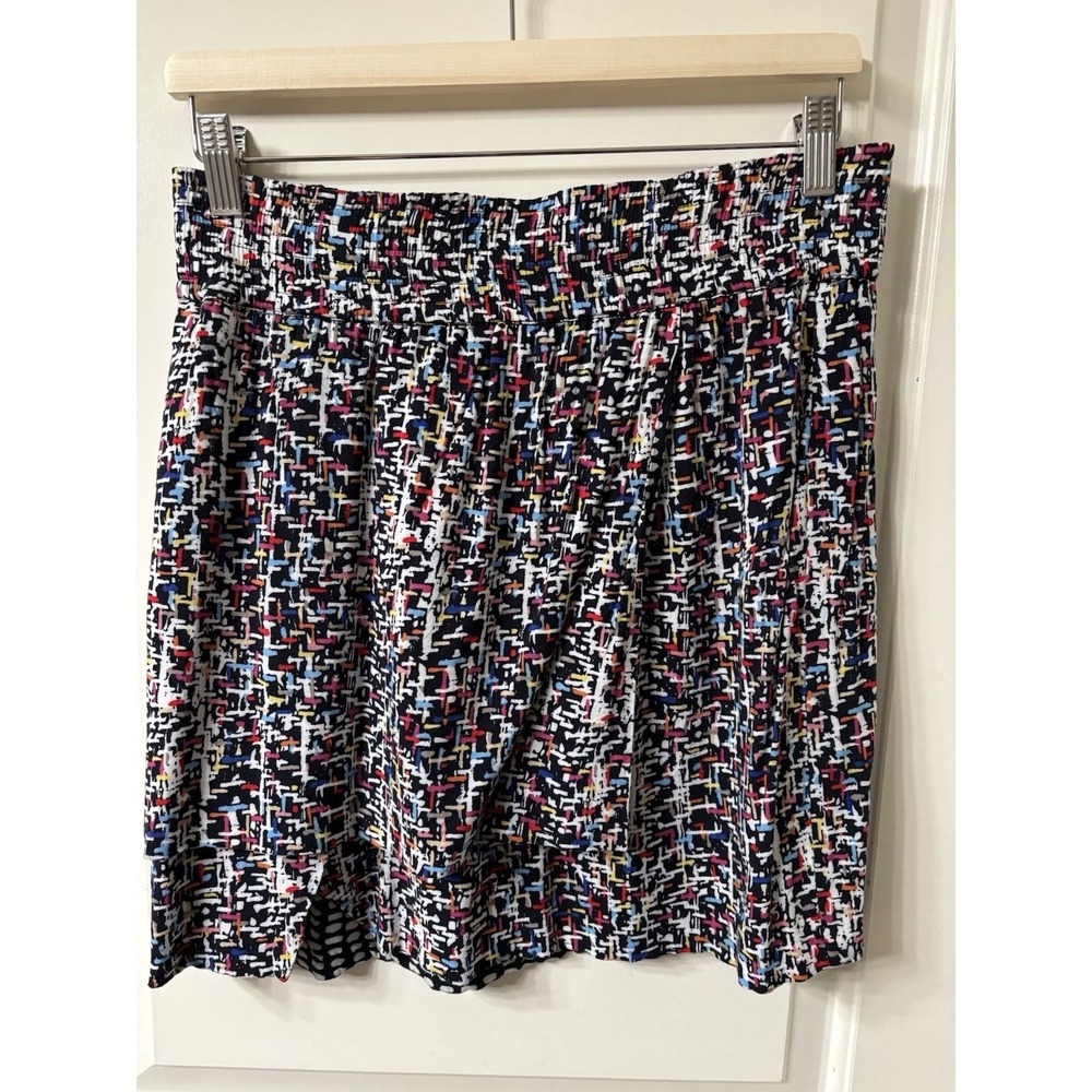 Cabi Skirt Womens Small Colorful Artsy Retro 80s Stretch Elastic Waistband